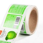 Logo Label Printing Paper Vinyl Roll Label Stickers Customized Logo Printing For Product Label