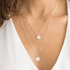 Free Shipping Stainless Steel Gold Plated New Women Design Jewelry Zircon Wave Pendant Necklace Gift Chain Party