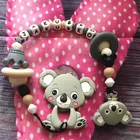 Teether Teeth Clip Teething Pacifier Tweezer Teether Dummy New Koala Silicone Clips