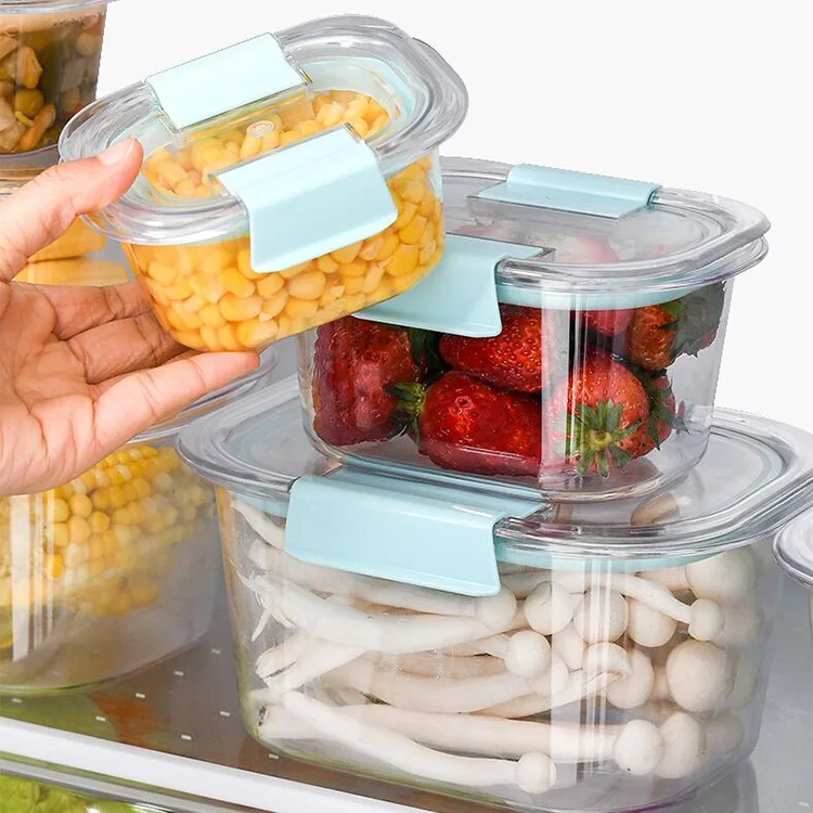 3 piece square storage jar set kitchen plastic cereal clear canisters air tight food storage canisters candy beans