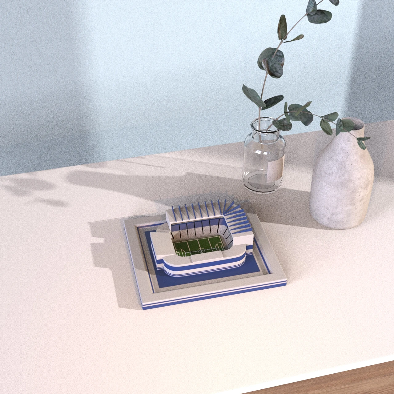 product custom football stadium miniature model souvenir decor miniature football stadium resin model figurine mini stadium model-7