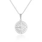 Star Fashion Wholesale Compass North Star Men Pendant Stainless Steel Necklace Jewelry