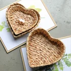 Arts And Crafts Fruit Tray Weaving By Grass Round Bins For Vegetable Arts And Crafts