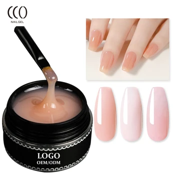 Private Label Pink Nude Icy Jelly Gel Soak Off Uv Gel Nail Art Polish For Nail Salon 15ml Jelly Gel Polish