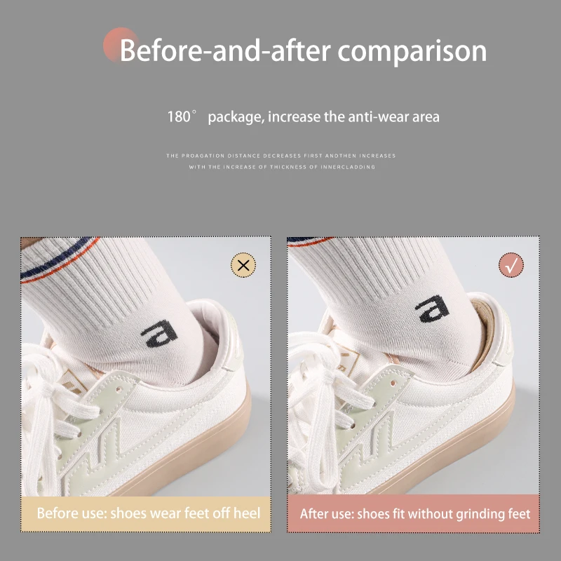 Custom Cut-to-Fit Anti-Skid Heel Stickers, Prevent Abrasion & Heel Slippage Custom Cut-to-Fit Anti-Skid Heel Stickers, Prevent Abrasion & Heel Slippage