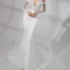 Wedding Dresses Dress Mermaid Wedding Gown Gorgeous Lace V-Neck Embroidered Bridal Dresses Backless Wedding Dress OEM