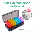 Days Tablet Box 7 Days Free Sample 7 Days With 14 Grids Pill Travel Case Medicine Box Custom Pill Case