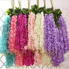 beautiful plastic silk artificial wisteria flower for wedding