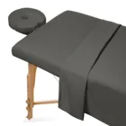 Massage Sheet Set Factory Wholesale Solid Color 3pcs Microfiber Massage Table Sheet Set