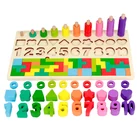 Educational High Quality Popular Colorful Number Puzzle Shape Kids Other Montessori Educational Toys