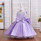 Baby Girl Dresses Kids Wholesale Baby Girl Baptism Dress Kid Ball Gown Communion Dress White