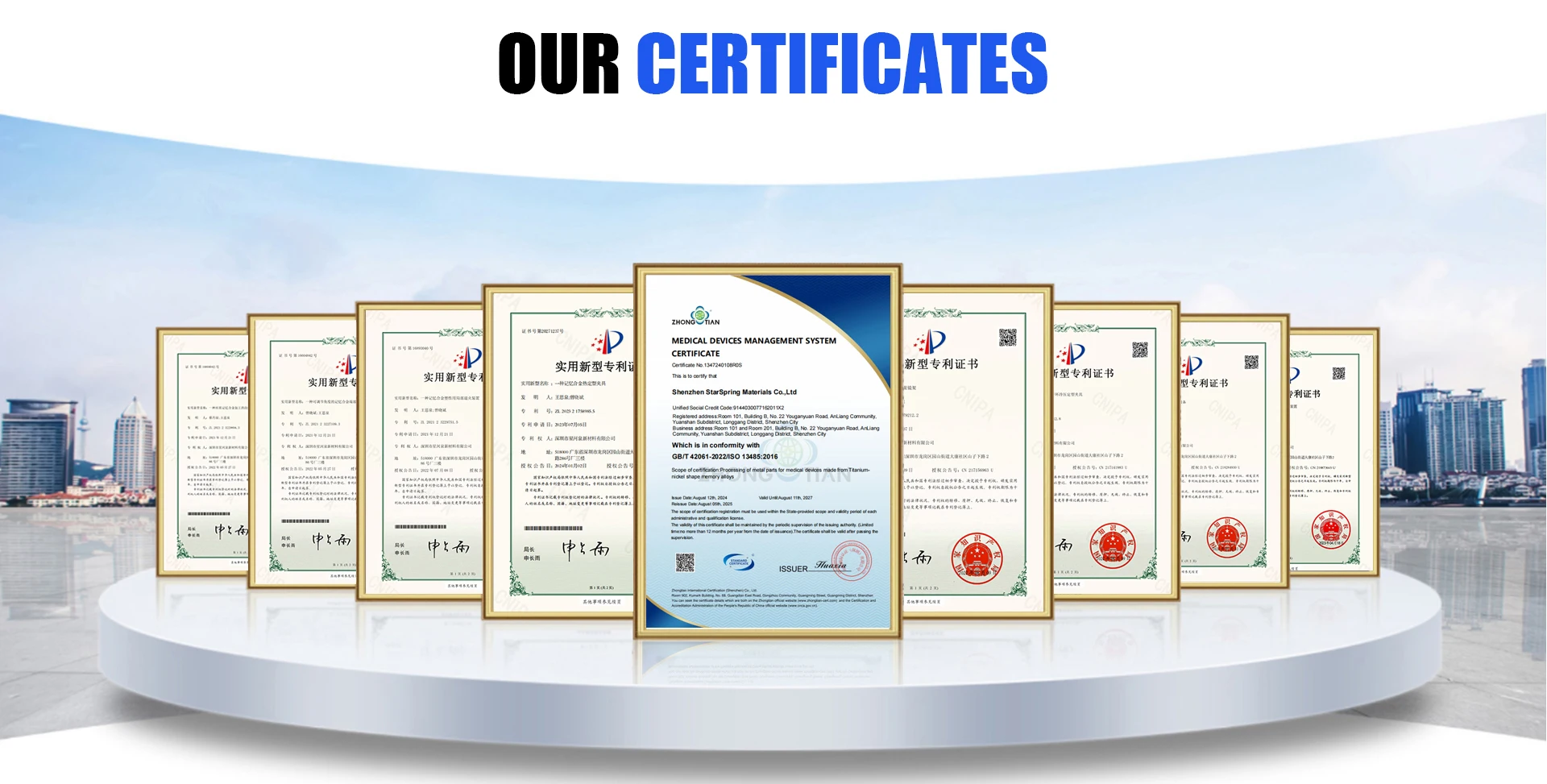 Custom Size Superelastic Shape Memory Alloy Nitinol Sheets Silver Surface Cutting Bending ASTM F2063 Standard for Industrial factory
