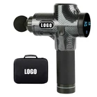 Oem Manufacturer Led Touch Screen Fascial Gun Message Muscle Portable Sports Deep Vibration 30 Speed Massage Gun