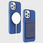 Iphone 2021 New MagSafe/Wireless Charging Liquid Silicone Case For IPhone 12 Pro Max With HaloLock Magnetic Ring