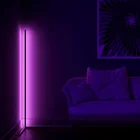 Design Led Rgb Modern Design Stable Triangle Base Led Strip RGB Corner Lights Floor Lamp With Colorful LED