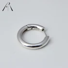 Gold Plated Earrings Custom Jewelry 925 Sterling Silver Gold Plated Thick Circle Hoop Earrings