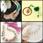 Beads Wholesale Wood Wood Diy4 / 50mm Round Beads Wholesale Solid Wood Beads Jewelry 100pcs Package