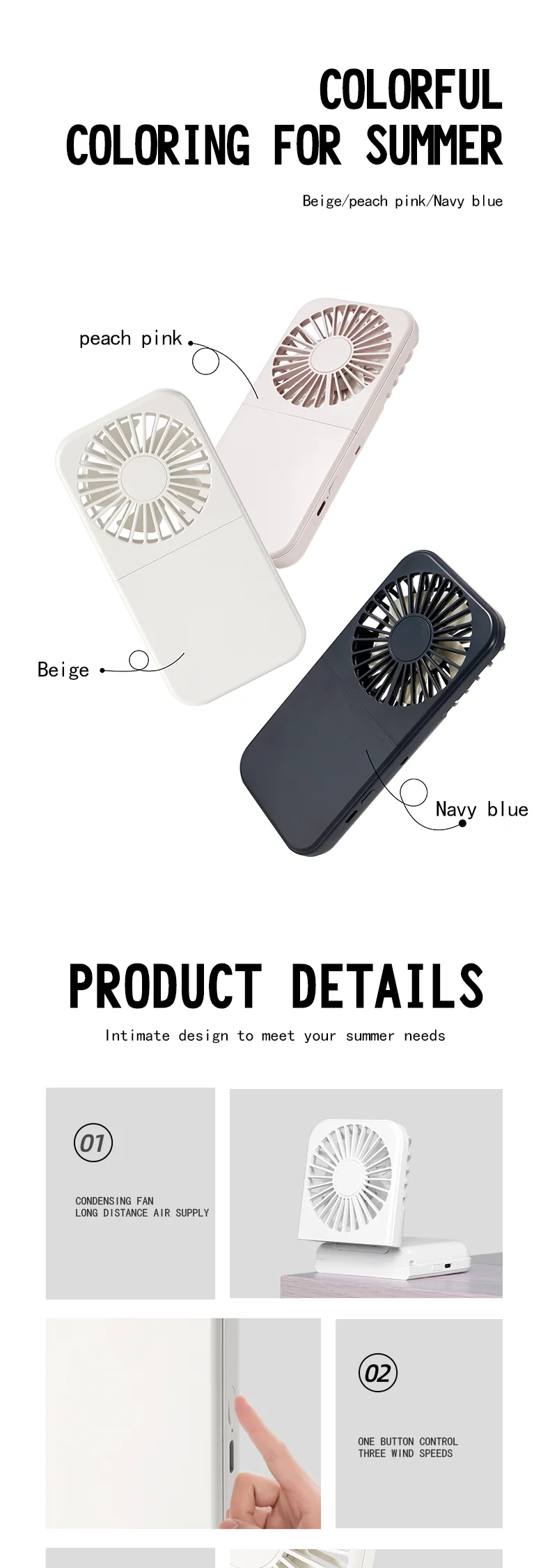 Foldable Neck Handheld Fan, USB, 5V, Battery - detail 14