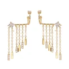 2021 Fashion Women Crystal No Pierce Earring Cuff