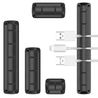 Cable Cable Organizer Desktop Free Sample 3/5/7 Hole High Quality Silicone Desktop Cable Organizer/