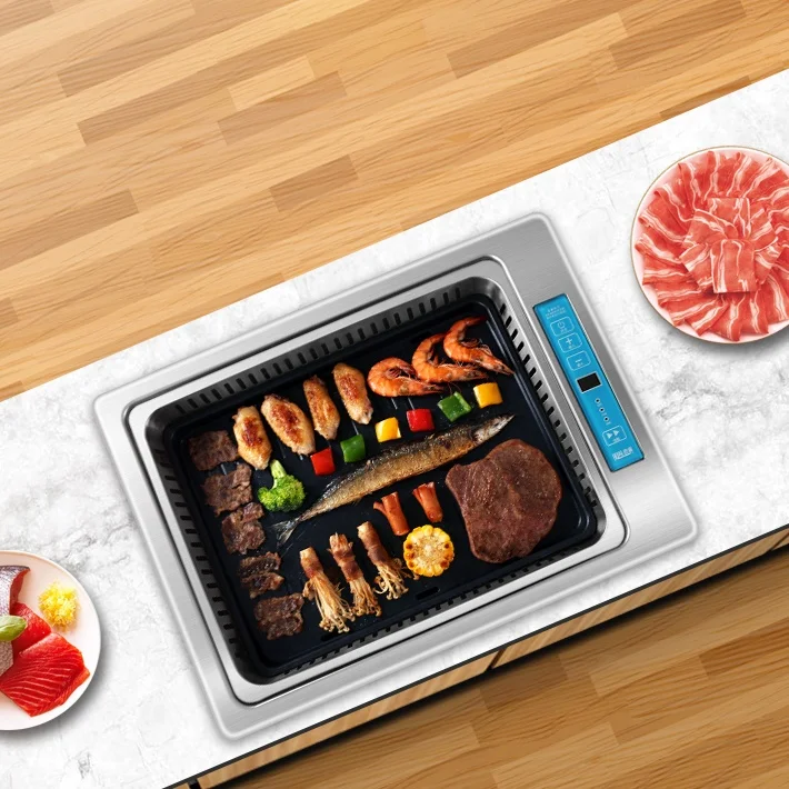 electric square korean barbeque grill 
