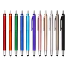 Mobile Phone Custom Logo Metallic Colored Stylus Ball Pen Touch Screen Pen For Mobile Phone And Tablet