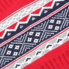 Red Scarf Amazon Hot Selling Autumn Winter Kids Girls Boys Fashion Acrylic Knit Snood Red And Navy Jacquard Scarf