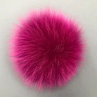Fox Red Fox Pom Pom Fur Fluffy Fox Fur Pom Red Pink Pom Pom Real Fur Used For Slipper Beanie Hat And Keychain