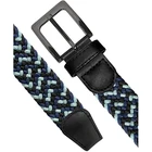 Belt Elastic Men's Stretch Belt Braided Elastic Stretch Belt Casual Weave Canvas Fabric Woven Belt 1-3/8" Wide