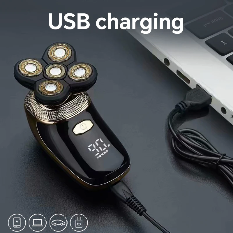 Portable USB Charging Electric Shaver Five-Blade Speed Body Hair Trimmer for Household RV Hotel Use supplier
