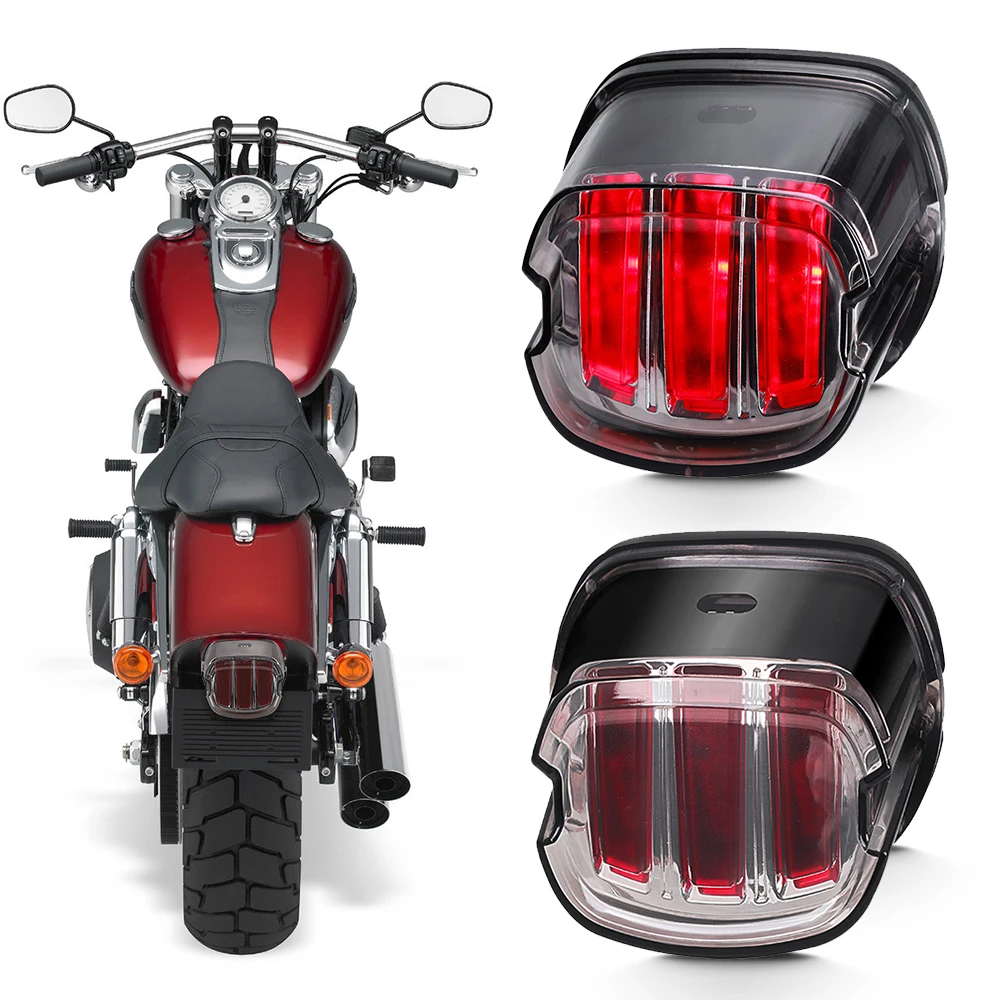 DOT Approved Brake Running Lights Motorcycle LED Taillight for Harley Sportster Dyna Softail Touring Road Glide Road King 1 PCS, Black Eagle Claw Design Harley Tail Light 