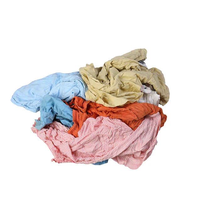 Used T-shirt Mixed Color 100% Cotton Rags Machine Wiping Used Rags for Industrial Clean