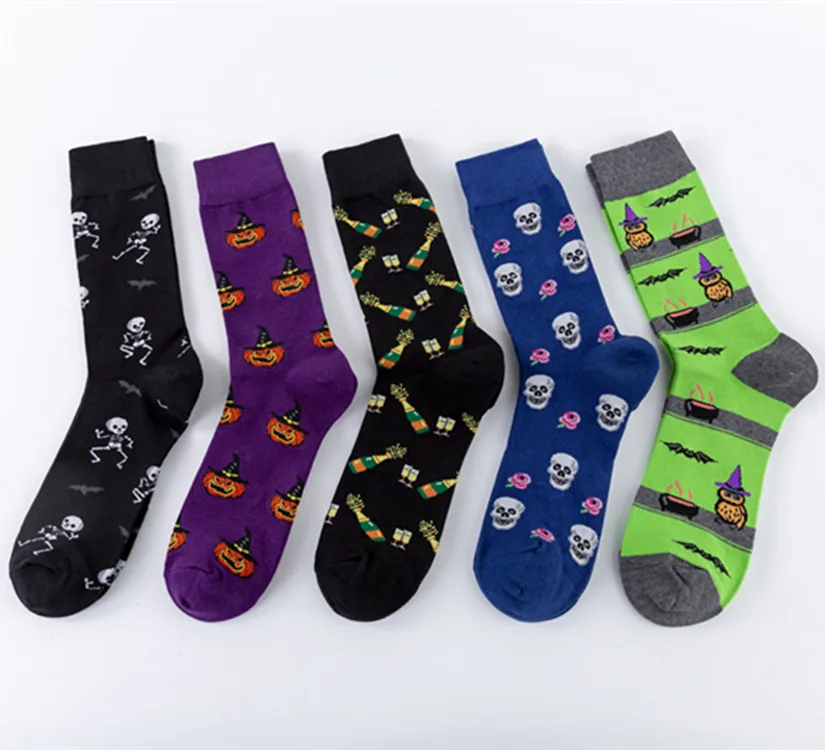 Halloween Soccer Socks 2022 2022 New Halloween Socks Casual Cotton Street Trend Socks Happy Funny Men Sock Gift For Friends Buy Soccer Cycling Bike High Quality Bicycle Harajuku Soft Sport Cute Socks Men Cotton Oem