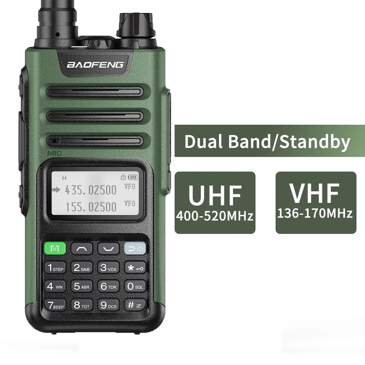 Baofeng Uv Pro W Walkie Talkie Transceiver Gmrs Mhz