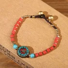 Wholesale Custom Thai Ethnic Style Nepalese Bracelet Imported Irregular Afghan Stone Beaded Bracelet