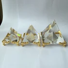 Glass Paperweights Crystal Clear Glass Egyptian Pyramid Paperweight MH-F0131