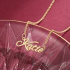 Art Necklaces Hot Sales Personalized Letter Pendant Customized Art Name Necklaces For Women Anniversary Wedding Gifts