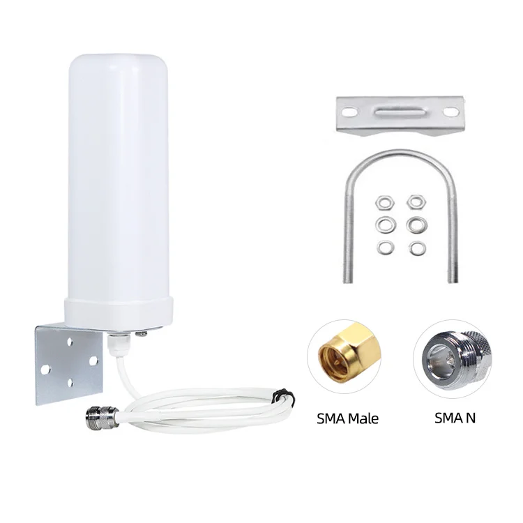 4G LTE Outdoor Antenna 12DBi Omni External Barrel Antenna Daul SMA For