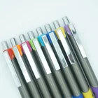 Writing Best Writing Metallic Brown Painted Metal Clip With Colored Rubber Grip Calligraphy Ball Point Pens