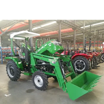 30hp 4x4 compact farm tractor with front end loader and backhoe