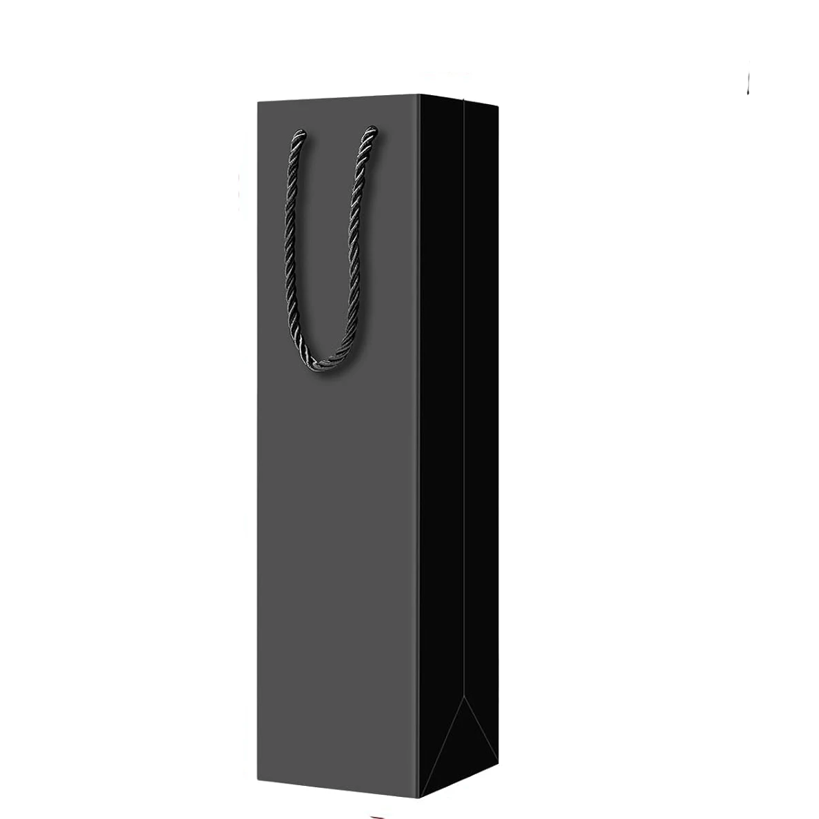 Black blank cardboard custom small business logo store packing festivals wholesale single bottle wine bags for wine bottles Black blank cardboard custom small business logo store packing festivals wholesale single bottle wine bags for wine bottles