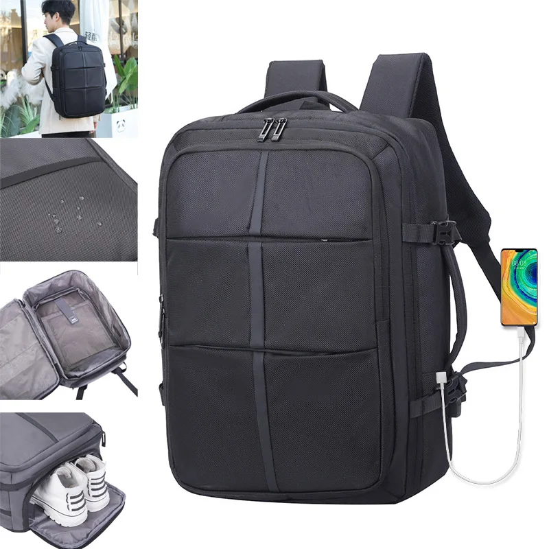 Waterproof Durable Carry On Luggage Large Capacity  Weekender Business School Travel Suitcase Laptop Backpack
