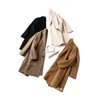 Coat Men's Fashion Wool Coat Overcoat Loose Fit Single-Breasted Lapel Outerwear