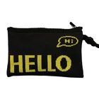Handbag Factory Custom New Fashion Lightweight Crochet Handbag Printing Polyester Knitted Clutch Bag