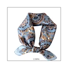 Silk Scarf Pure 100% Silk 10mm Twill Scarf 53cm*53cm Square Custom Design Printing