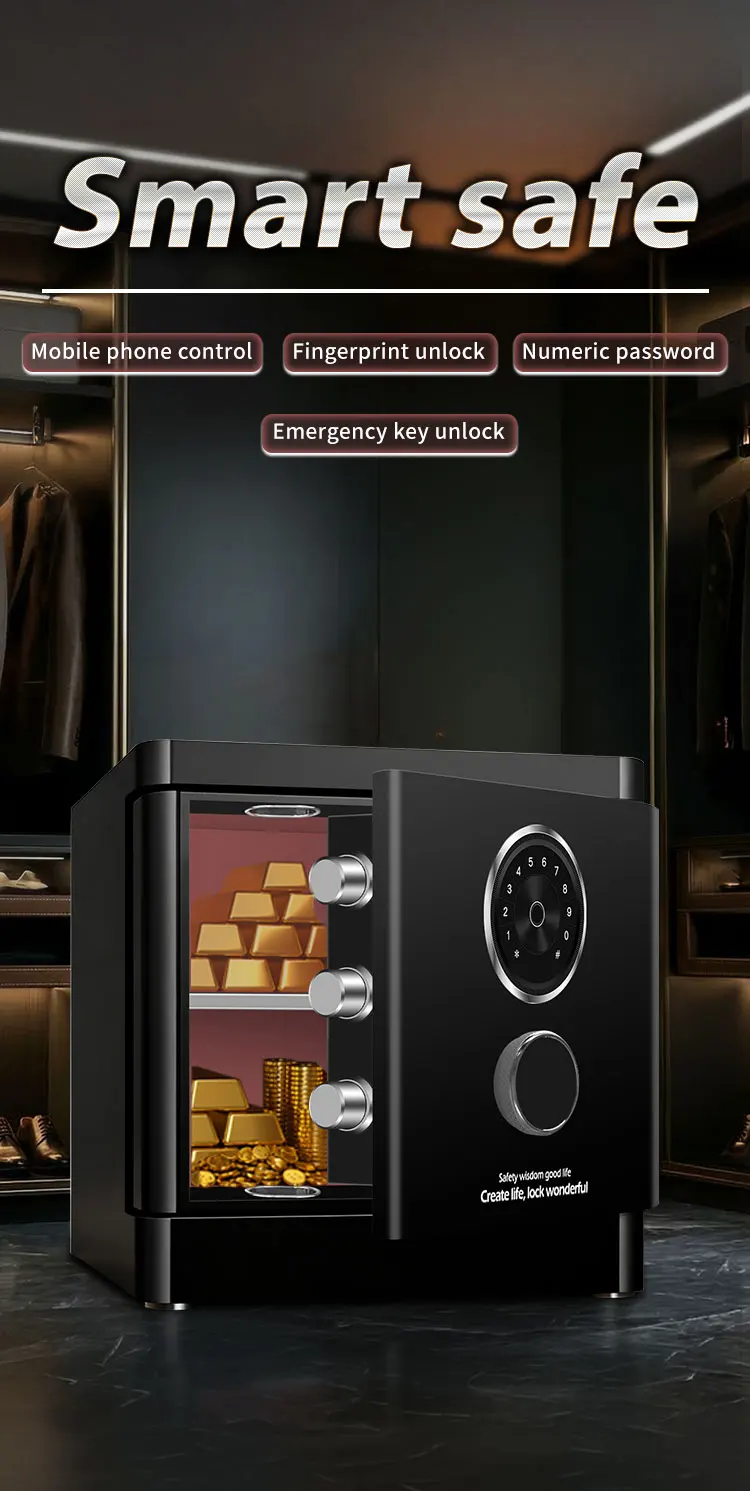product ceqsafe safe manufacturer smart face recognition money storage tuya app wifi password box safe-5