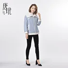 Light Women's The Latest Design Of Warm And Casual Silk Down Jacket Light Blue Women's Jacket