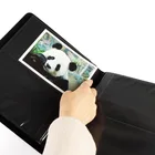 Album Baby Black Matte 2 Pockets A4 PU Leather Cover Button Album Baby Photo Album 4*6 Inch Photo Album