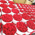 Forever rose everlasting flower preserved rose with hug bucket