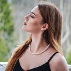 Necklace Beads Free Sample Pearl Necklace And Pearl Long Necklace For Pearl Beaded Necklace
